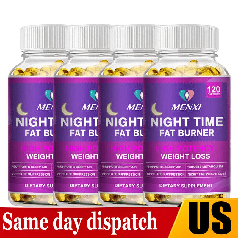 Night Time Slimming Capsules Fat Burning Support Weight Loss Suppress Appetite