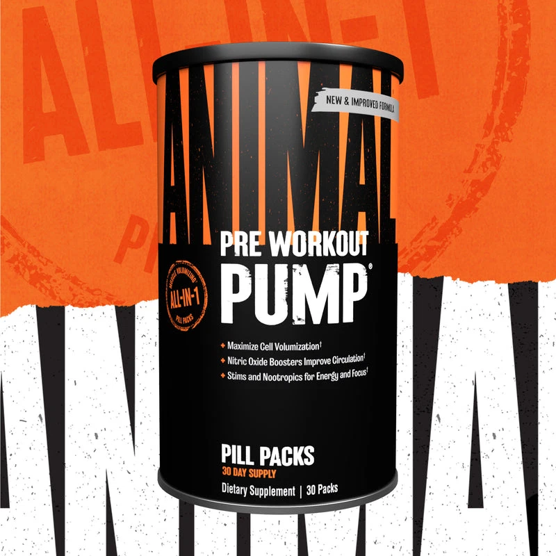 UNIVERSAL NUTRITION ANIMAL PUMP Pre Workout Muscle Volumizing All-In-1 30 Packs