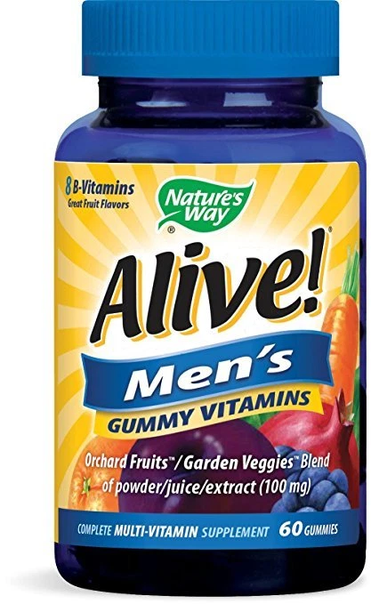 Nature's Way Alive! Men's Gummy Vitamins, 60 Ct (2 Pack)