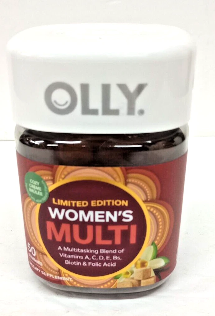 Olly Women Multi Gummies Limited Ed. Cozy Creme Brulee 50 gummies Ex 07/25
