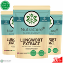 Lungwort Extract Capsule 550mg-20% MUC LAGE. 1% SAPONINS-Vegan & Strong Product