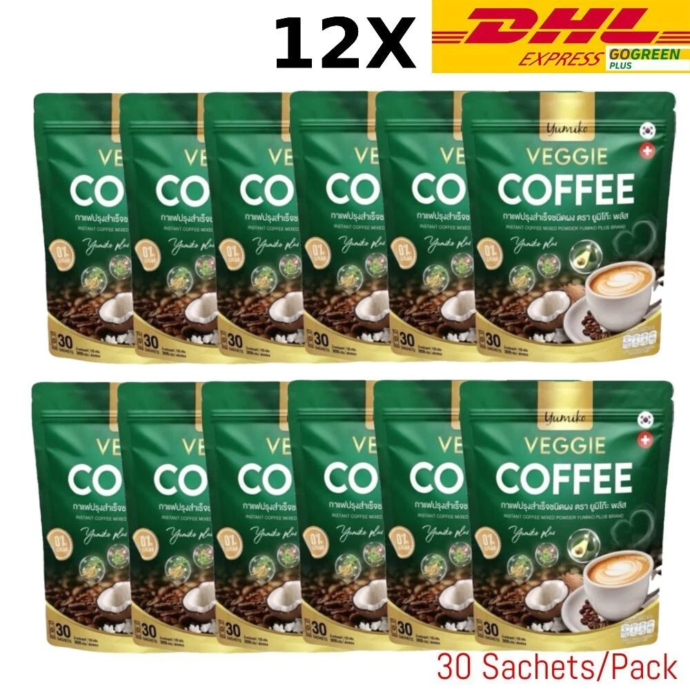 [205460235291] Yumiko Veggie Coffee Dietary Powder Weight Management Detox Support Shape 12X