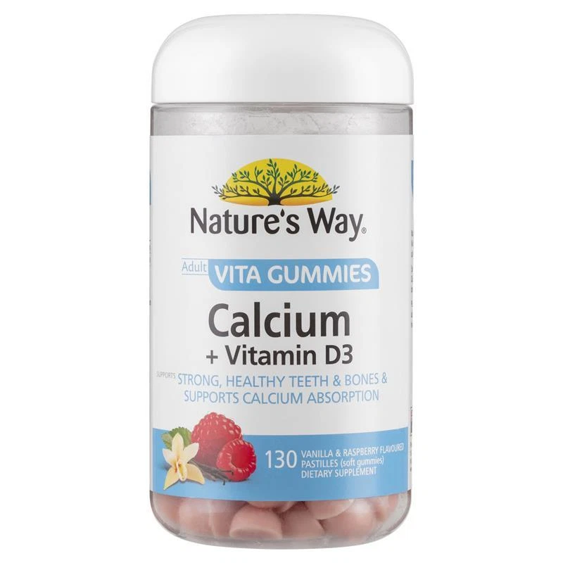 Nature's Way Adult Vita Gummies Calcium + D 130 Gummies Exclusive Size