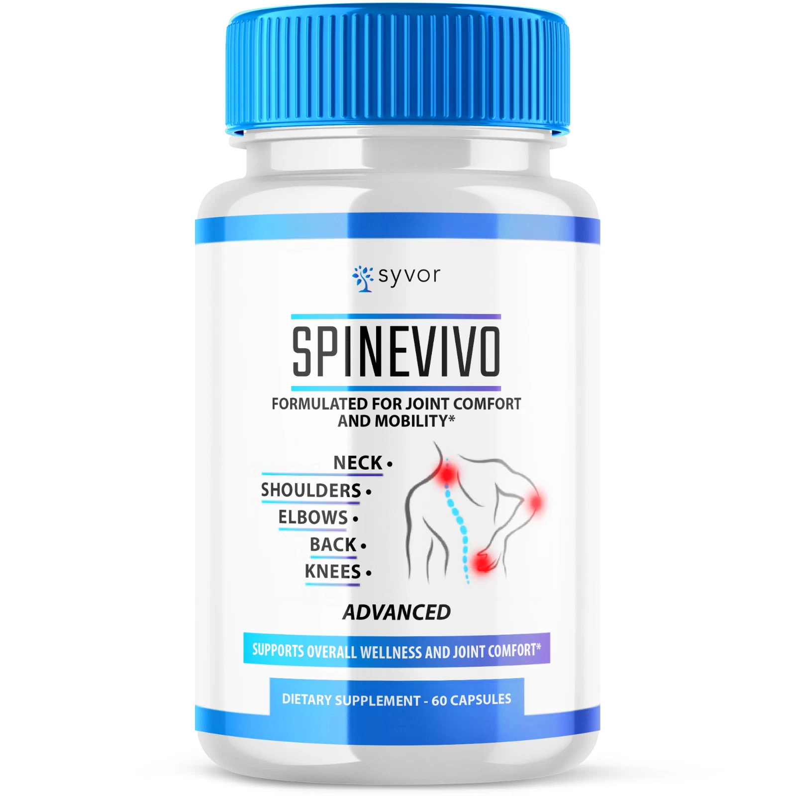 [286257846367] SpineVivo Advanced Joint Support Spine Vivo Formulated for Mobility 60 Capsules