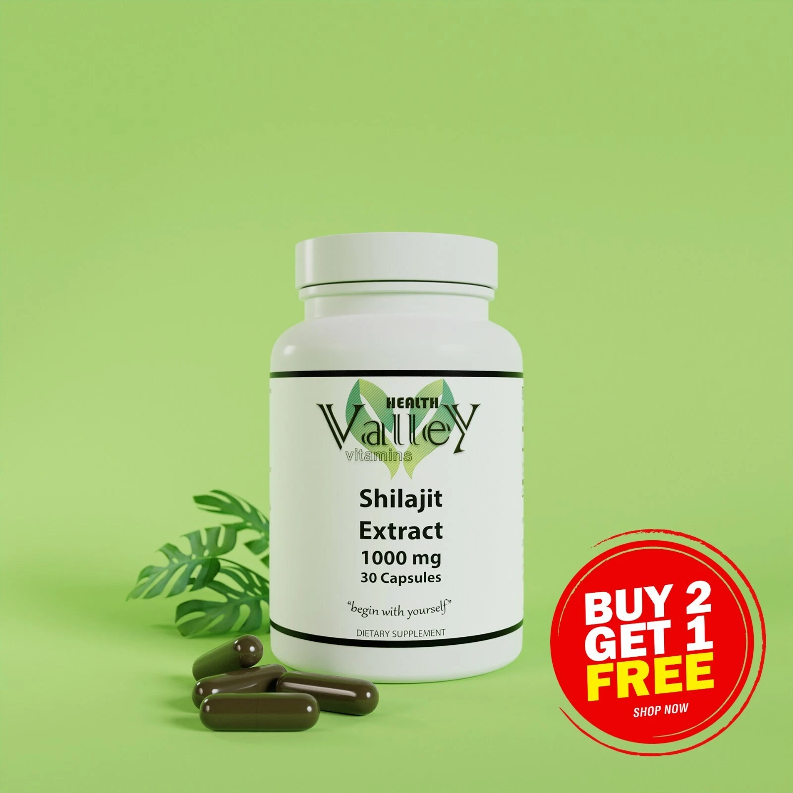 Shilajit Extract 1000mg, Stress, Anxiety, Skin Vitality, Healthy Heart, Fatigue
