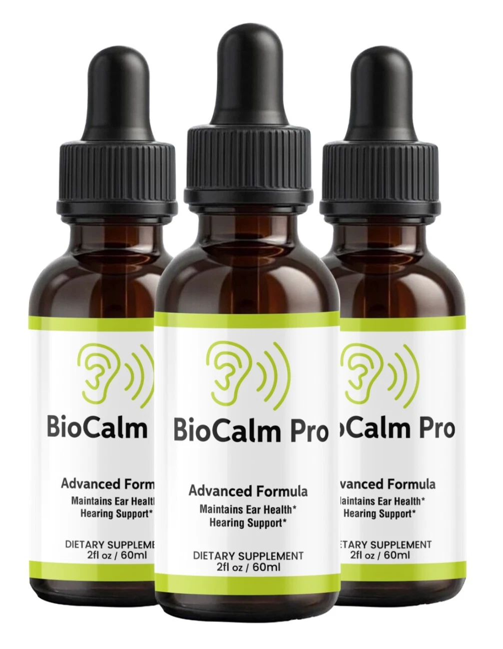 (3 Pack) Bio Calm Pro Tinnitus Drops, BioCalmPro Relief for Ringing Ears Drops