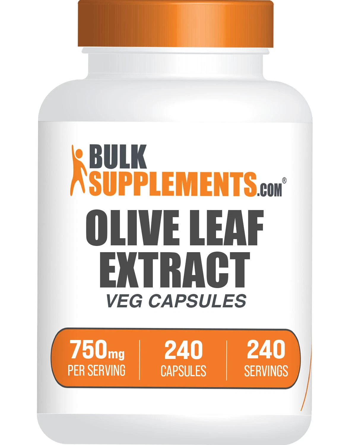 BulkSupplements Olive Leaf Extract - 240 Capsules
