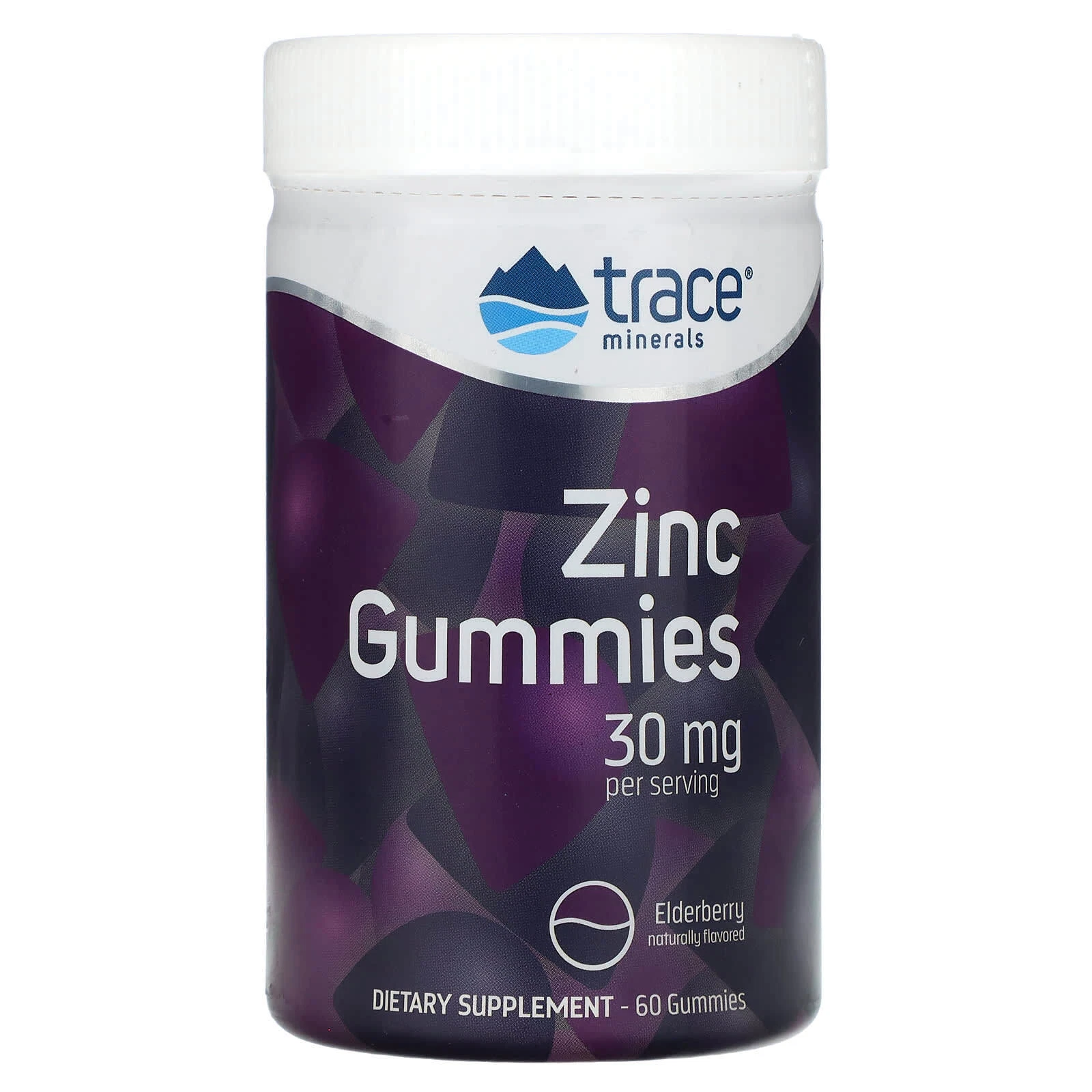 2 X Trace Minerals �, Zinc Gummies, Elderberry, 15 mg, 60 Gummies