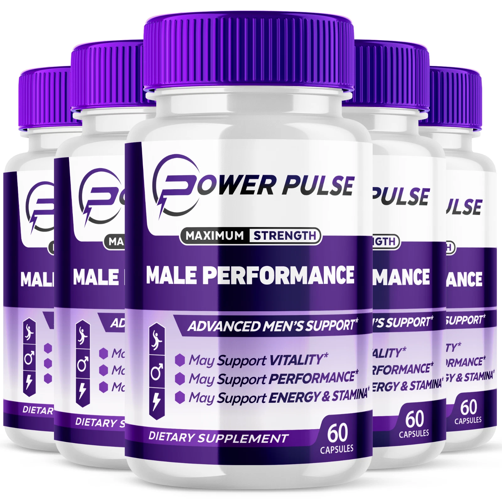 Power Pulse Advanced Supplement for Men with Natural Ingredients 300 Capsules