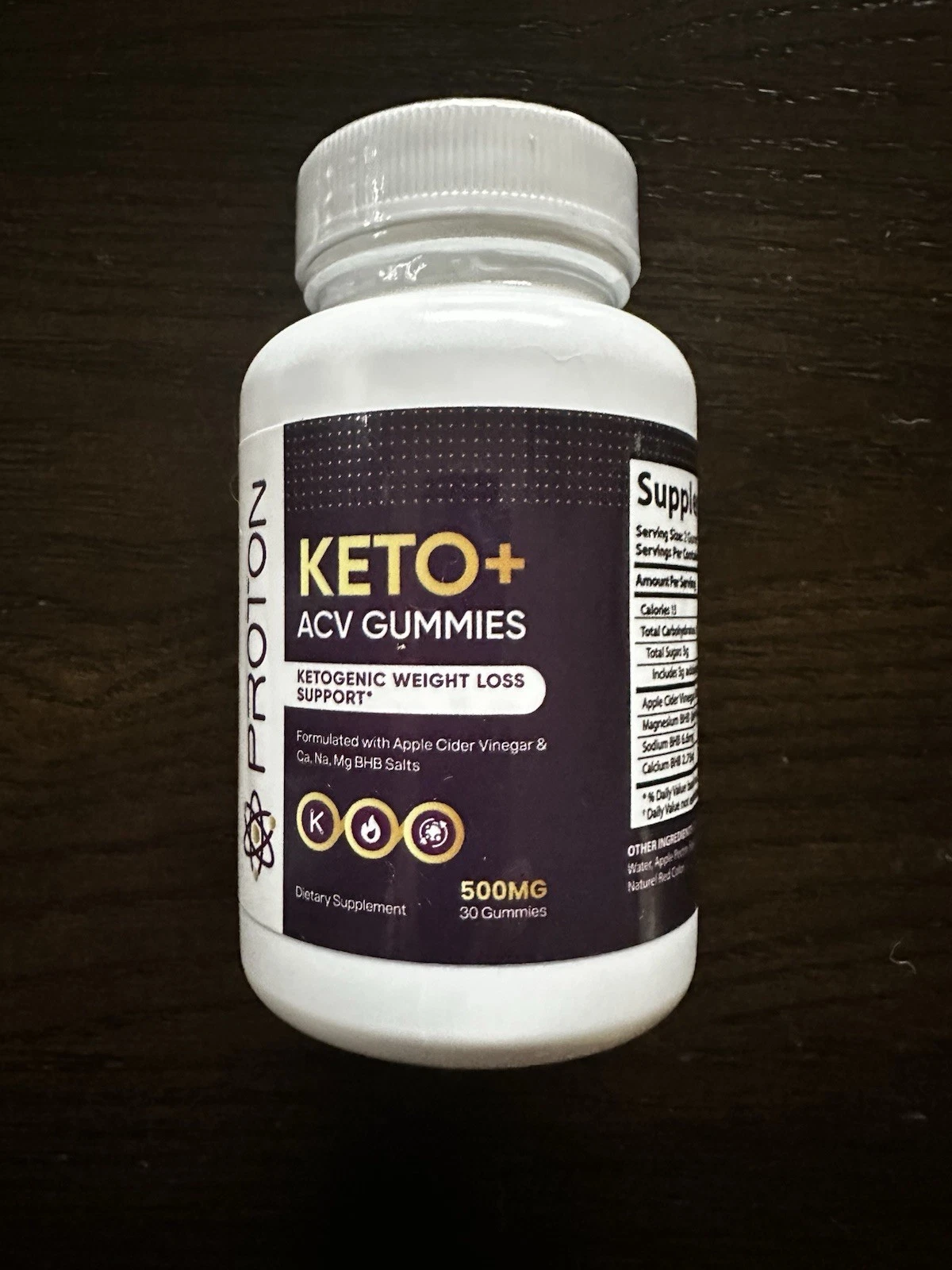 Proton Keto+ ACV gummies, Ketogenic Weight Loss Support - 13 bottles Available