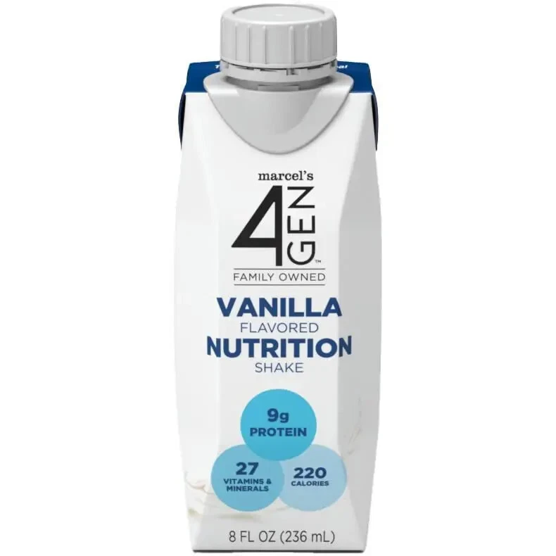 Marcel’s 4GEN Nutrition Shake Vanilla 24 Count Boxed Case