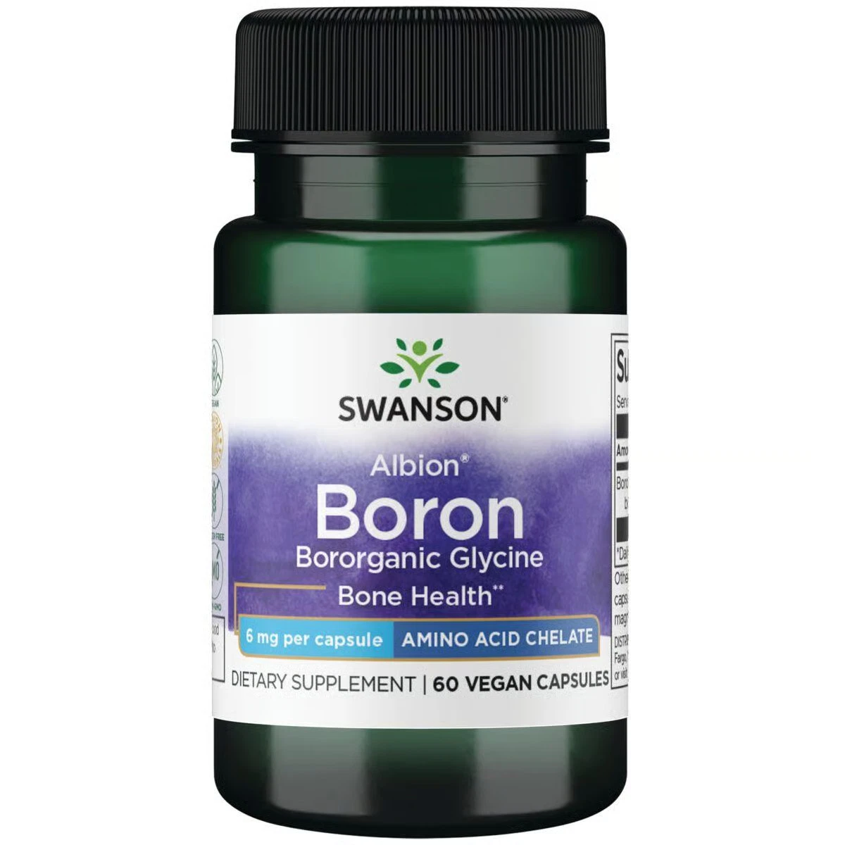 [172956393243] Swanson Boron from Albion Bororganic Glycine 6 mg 60 Capsules