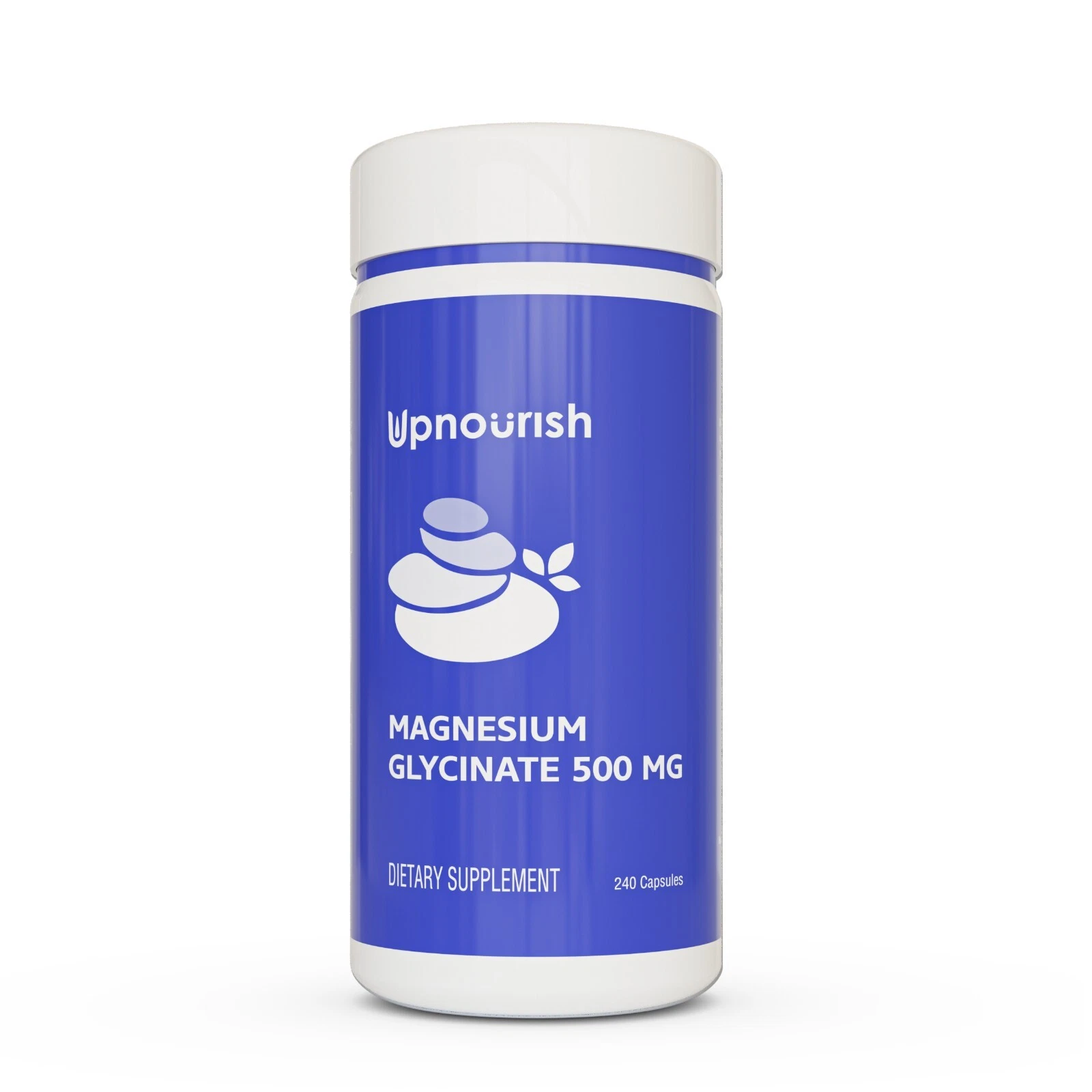 Magnesium Glycinate 500mg 240 Capsules for Calm, Stress, Sleep, Leg Cramp, Heart