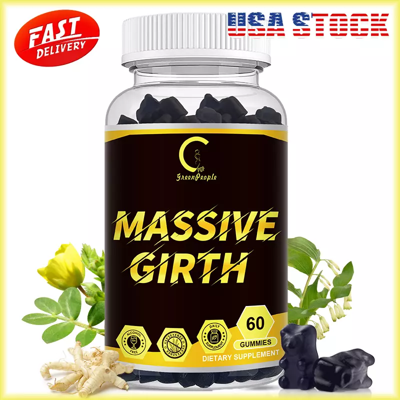 Male Power Enhance Gummies, Massive Girth - Boosting Energy Longer Bigger