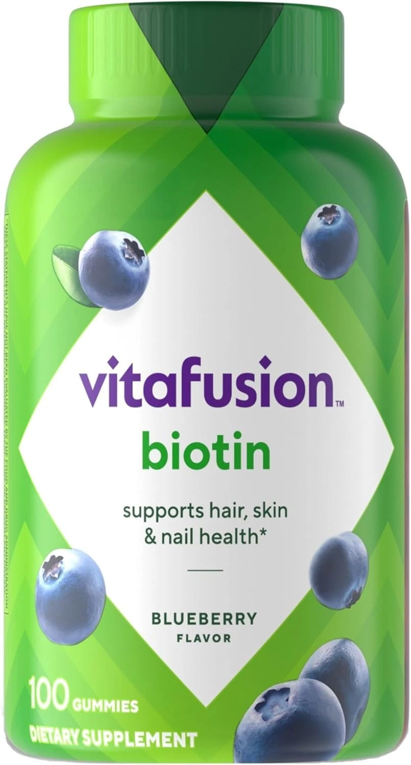 High Potency Hair Skin & Nail Support Biotin Gummies (100 CT)