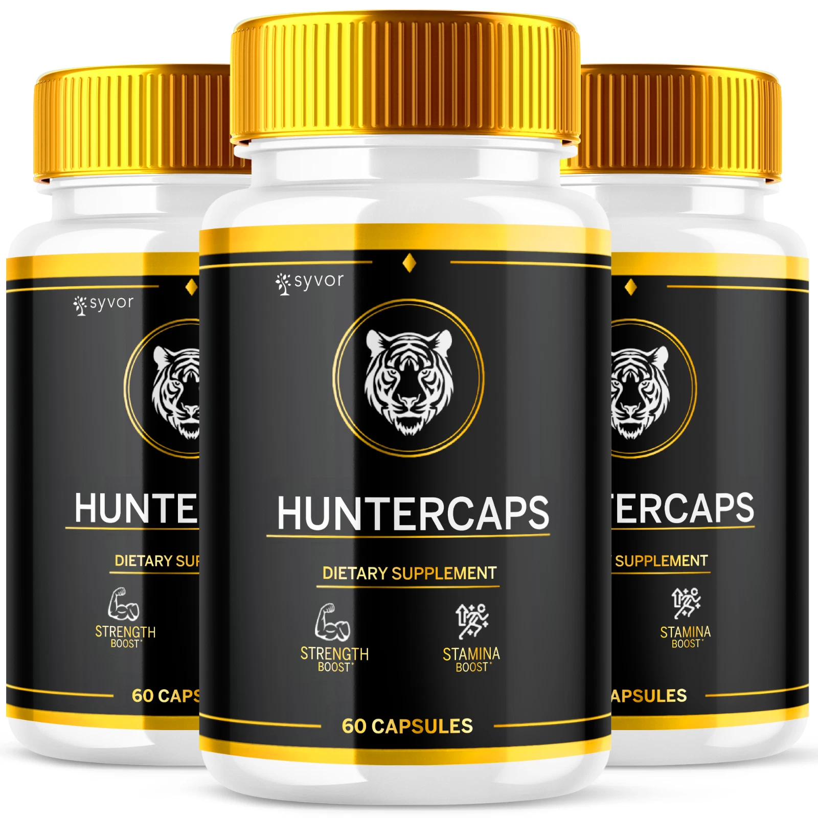 Huntercaps Advanced Supplement Pills for Men with Natural Ingredients 180 Caps