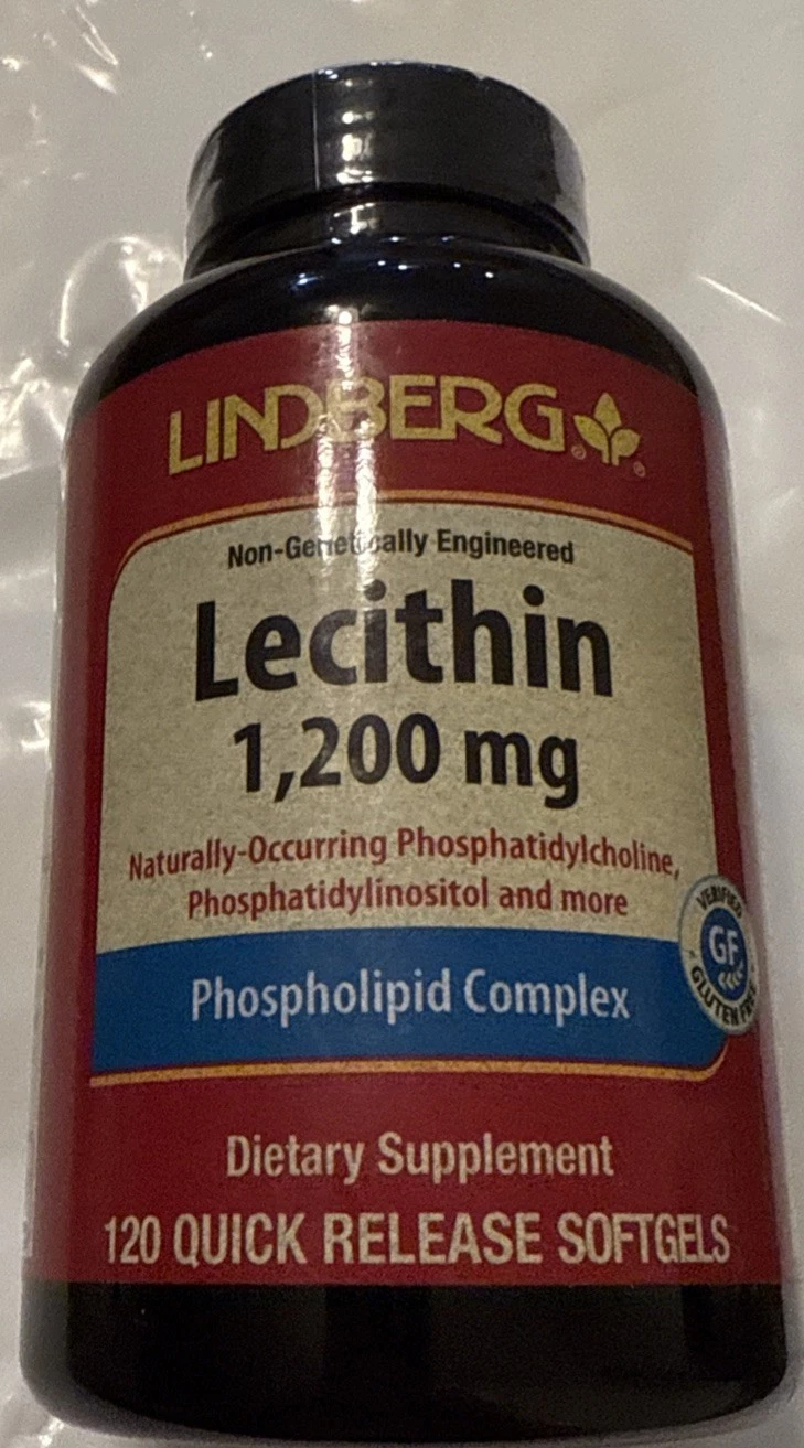 LINBERG Lecithin 1,200mg-120 Softgel Capsules -Phospholipid Complex /EXP -09/26
