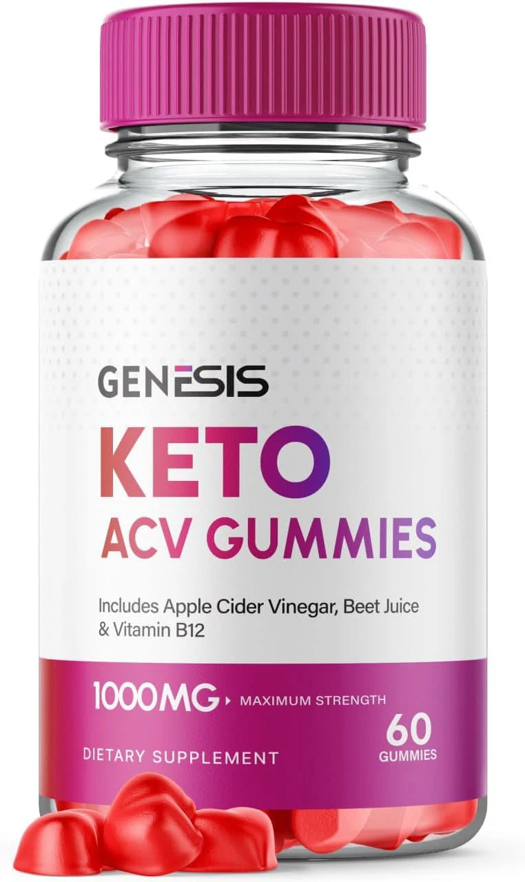 (1 Bottle) Genesis Keto ACV Gummies- Genesis Keto Gummies for Weight Loss