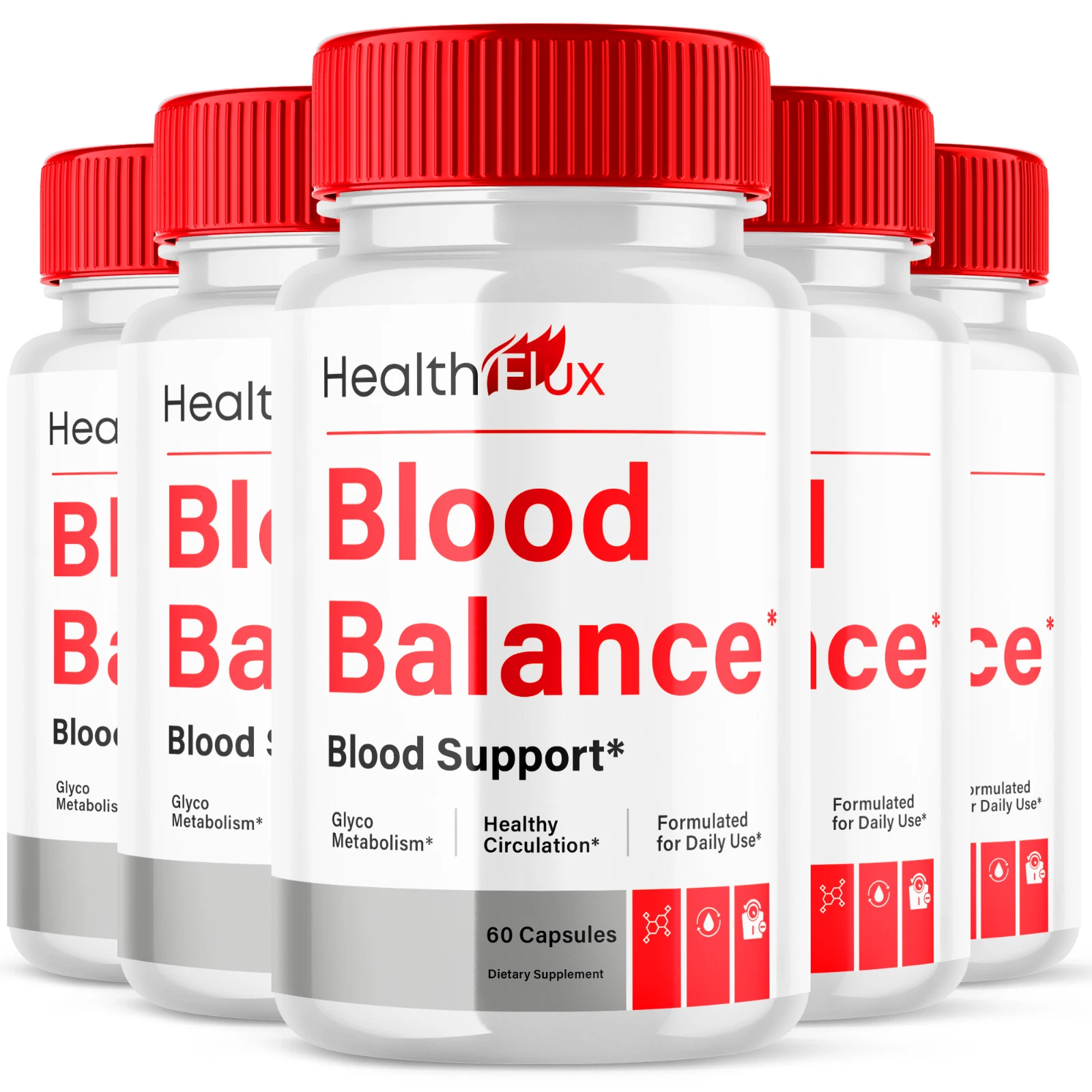 Health Flux Blood Advanced Formula Glycogen Max Support Supplement 300 Capsules