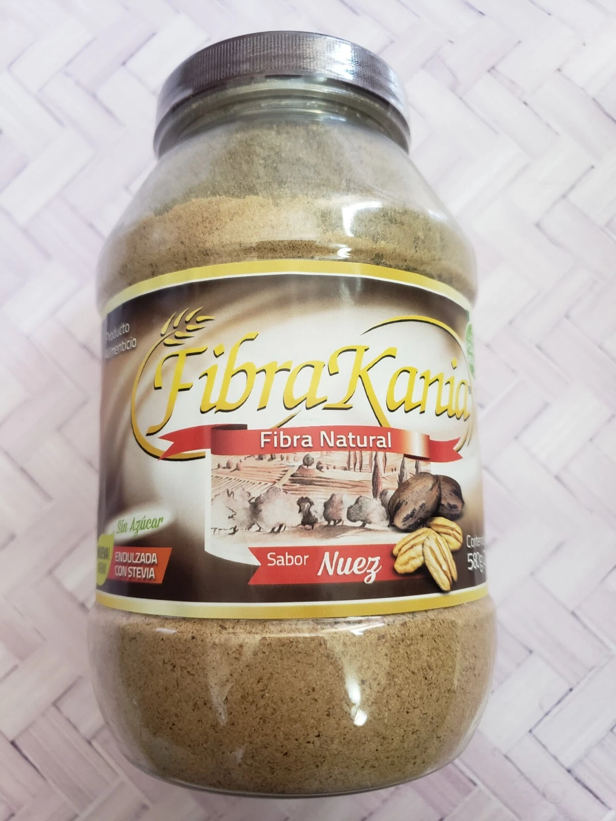 Fibra Kania Sabor Nuez - Nuts - 20.4oz 100% Natural Vegan