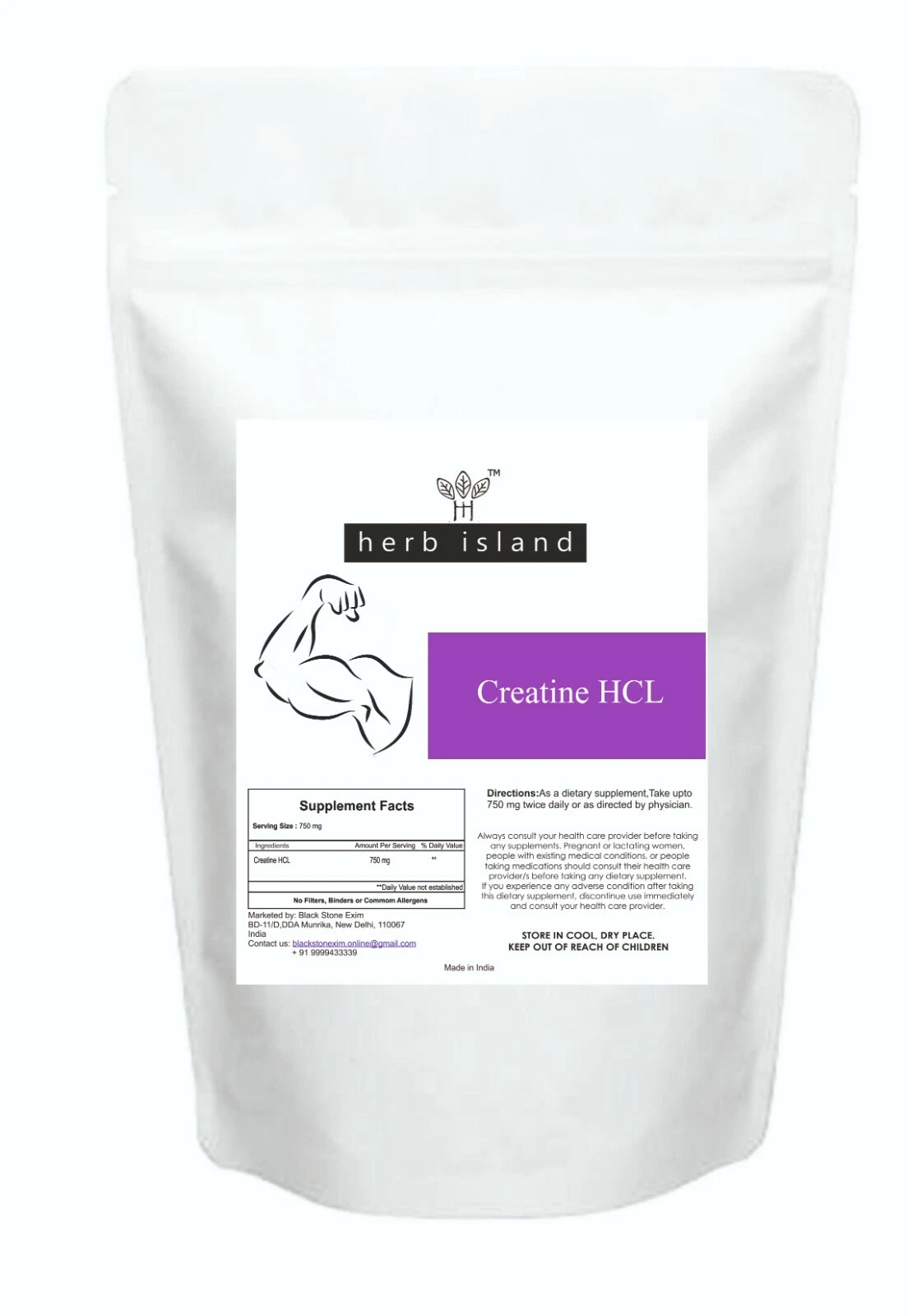 Creatine HCL (Hydrocloride) Powder Lean Muscle Regeneration & Strength Free Ship