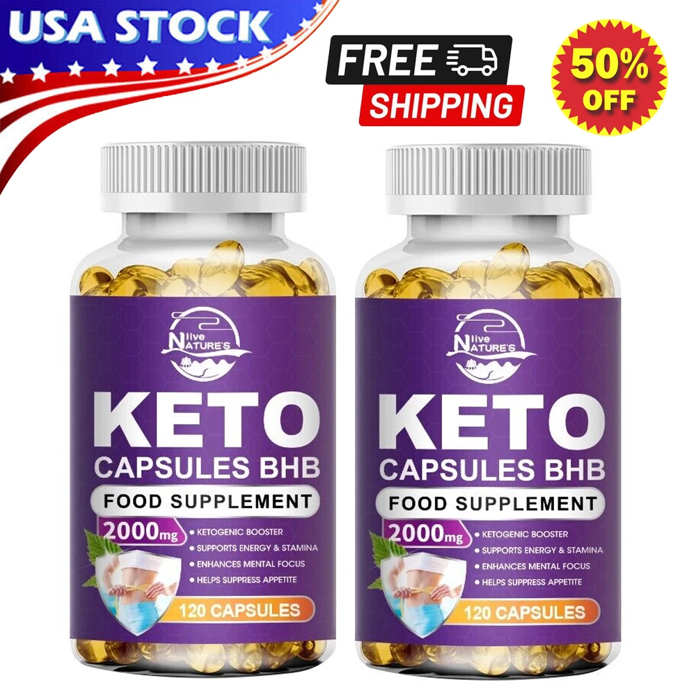 240Pcs KETO BHB 20000mg PURE Ketone FAT BURNER Weight Loss Diet Pills Ketosis