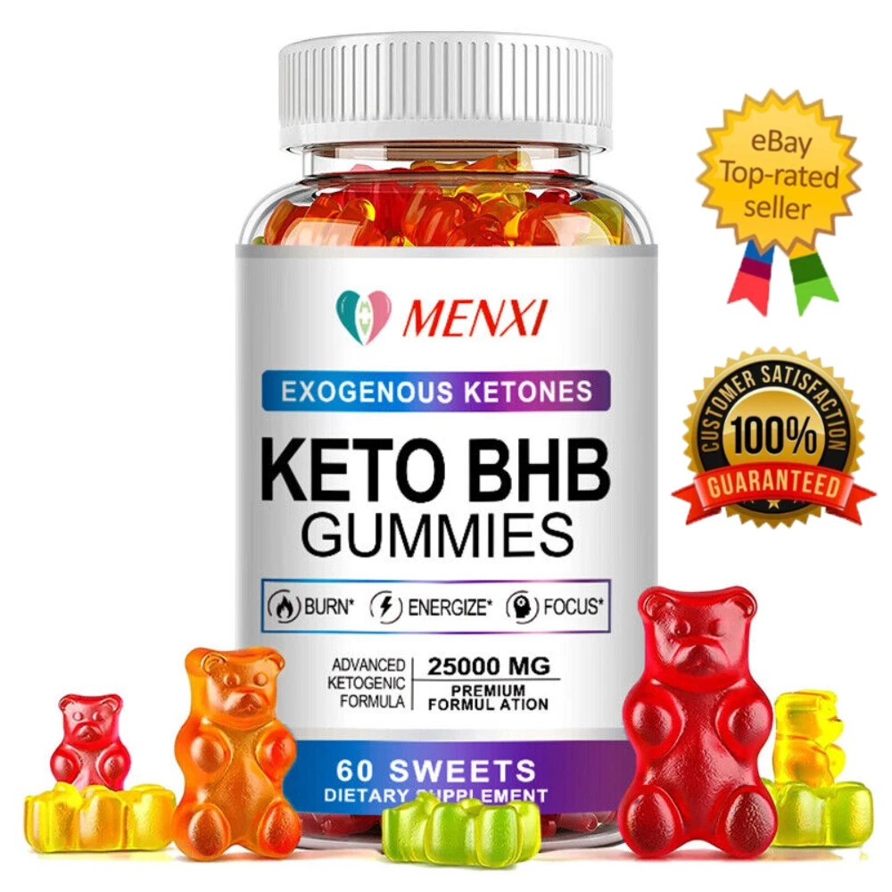 Keto Diet 60 Gummies BHB 25000mg Best Ketogenic Carb Blocker Advanced Supplement