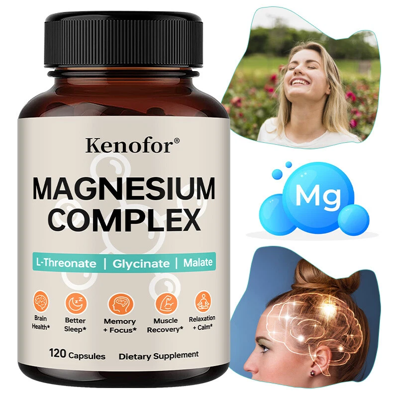 Magnesium Complex - L-Threonate, Glycinate, Malate - Brain Health, Sleep, Calm