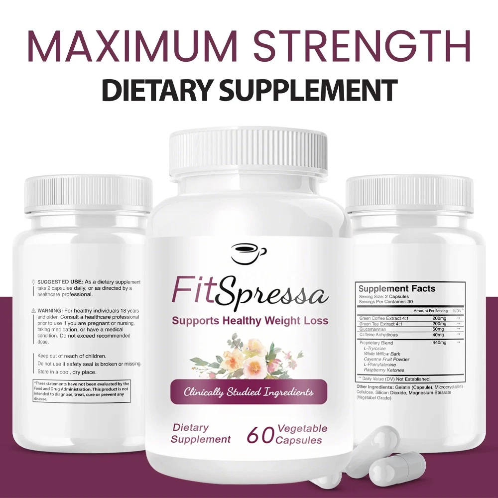 Fitspresso Pills, Fit Spresso Supplement for Weight Loss Support (60 Capsules)
