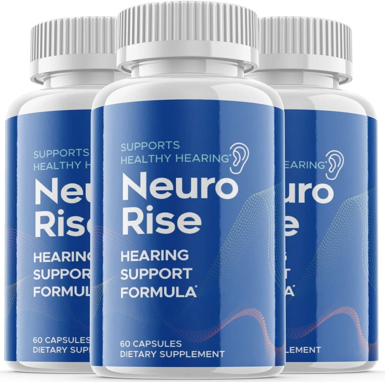 3 Pack - Neuro Rise - Ear Health Supplement Support, Tinnitus Relief - 180 Pills
