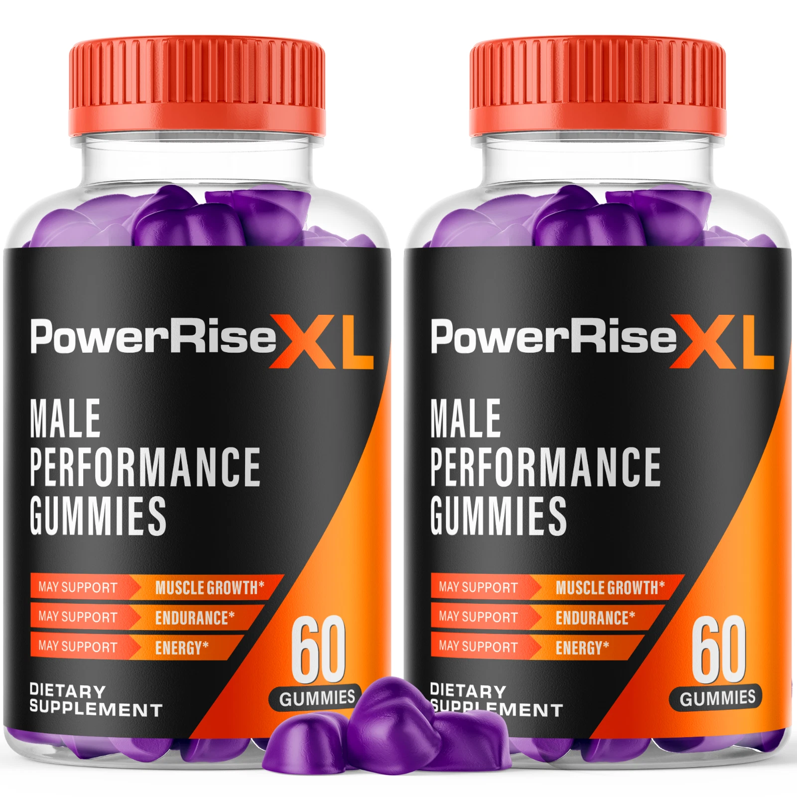 Power Rise XL Men's Gummies Advanced Pro Formula Chewable Supplement 120 Gummies