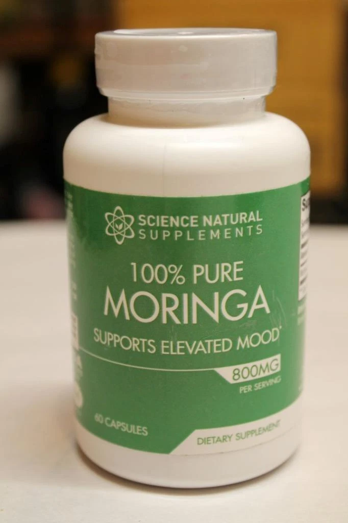 Science Natural 100% Pure Moringa Mood Elevator 800 mg 60 Veggie Caps 6/25 NEW