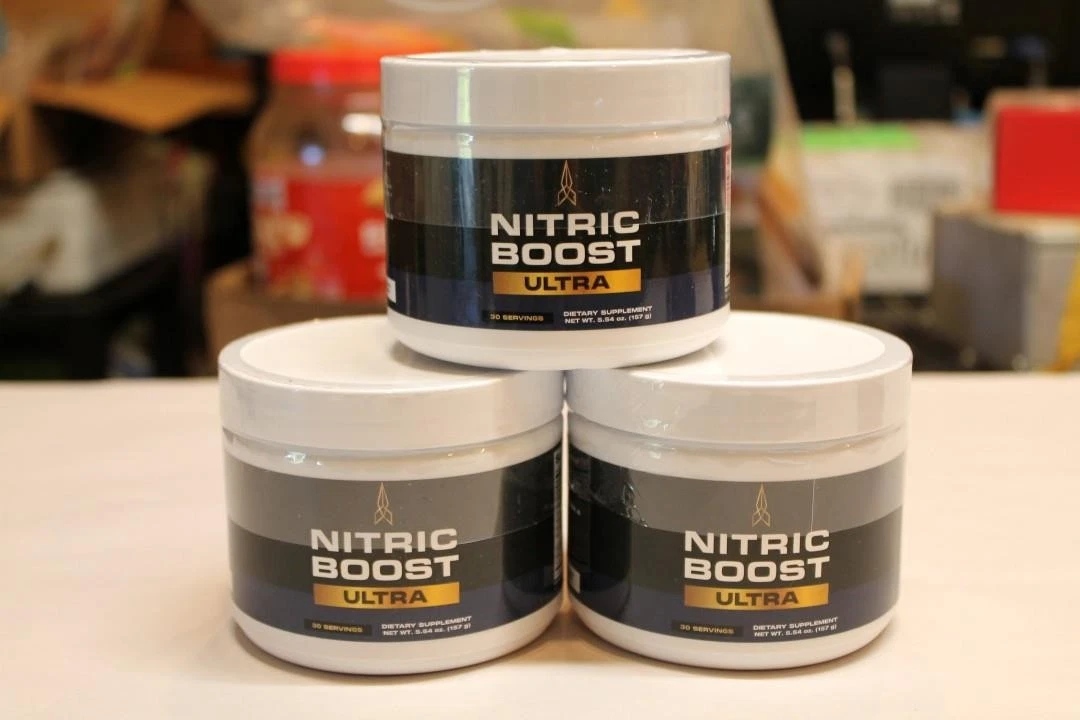 Lot of 3 Nitric Boost Ultra Energy and Active Lifestyle Support Powder 10/26 NEW