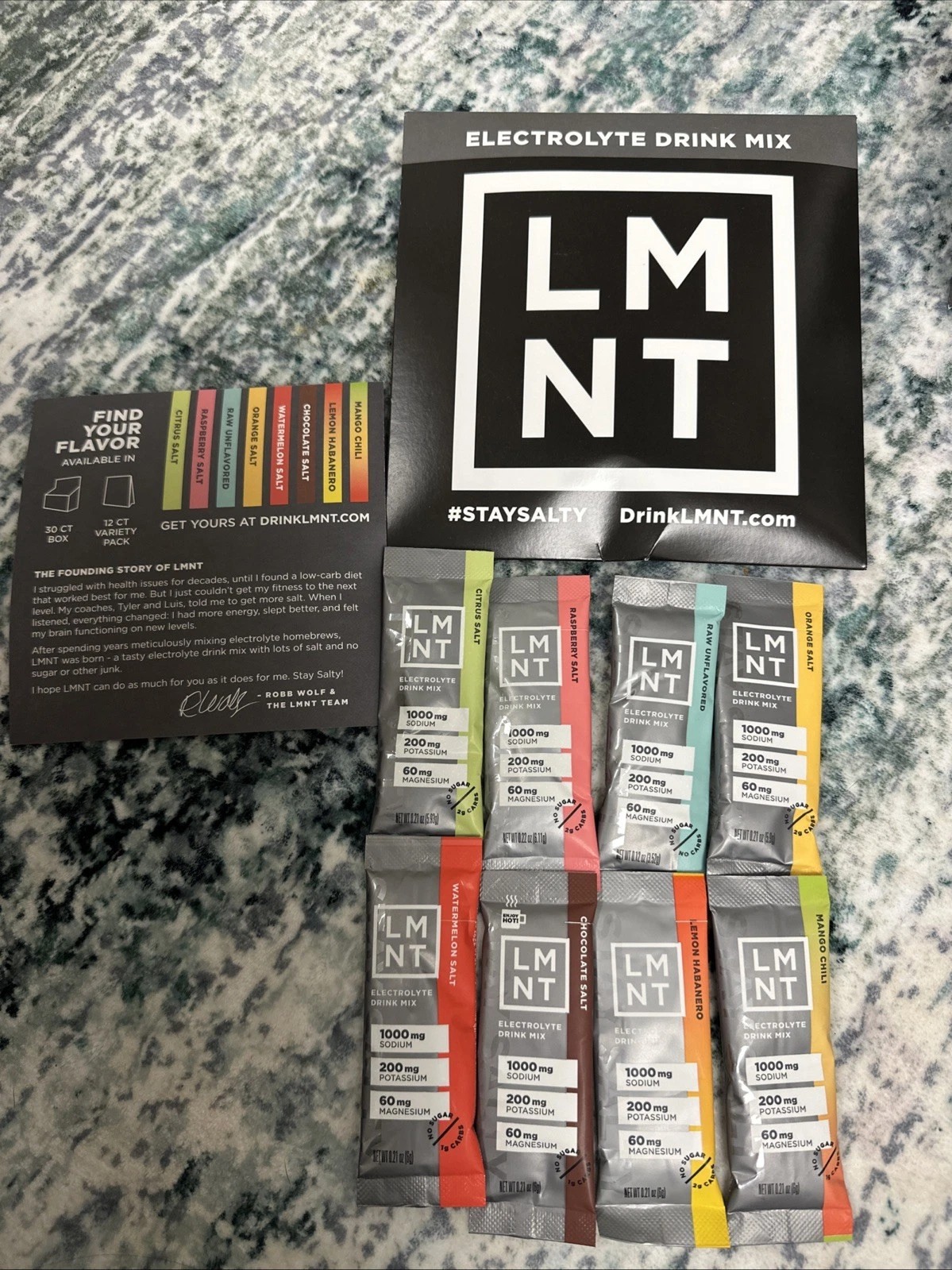 LMNT Variety ~ 8 Packs ~ Orange, Raspberry, Etc