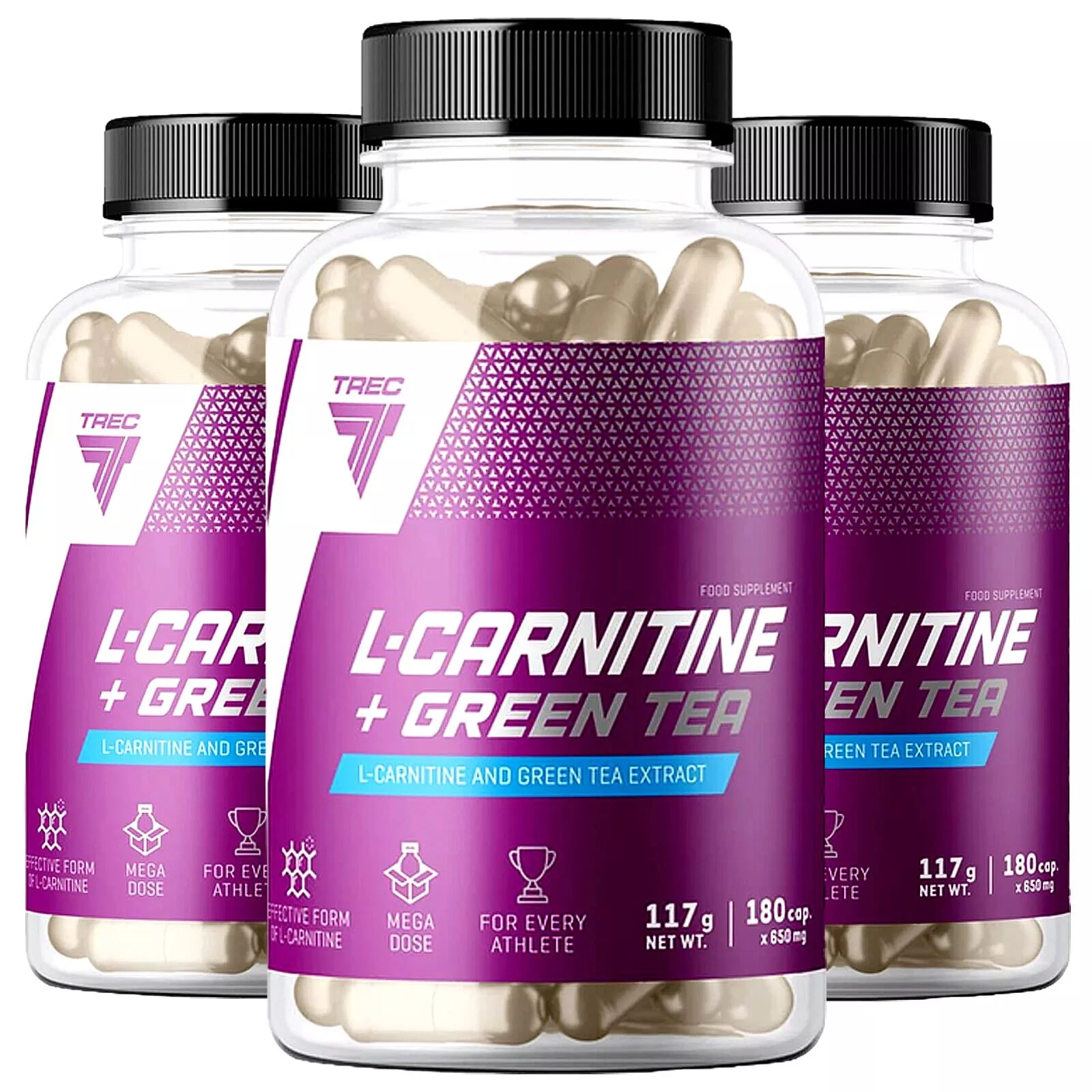 L-CARNITINE+GREEN TEA - TREC - effective fat burner, weight loss, slimming pills
