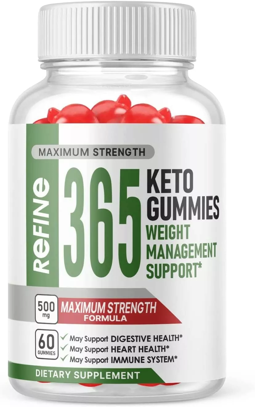 1-Refine 365 Keto Gummies, Weight Loss, Fat Burner, Appetite Suppressant