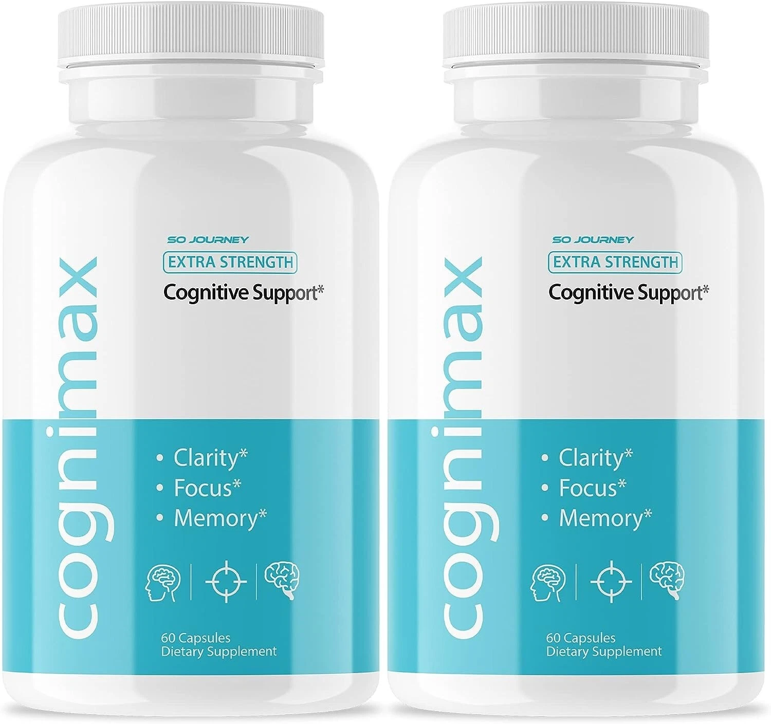 2 Pack - Cognimax Brain Booster-Nootropic Supplement For Focus, Memory & Clarity