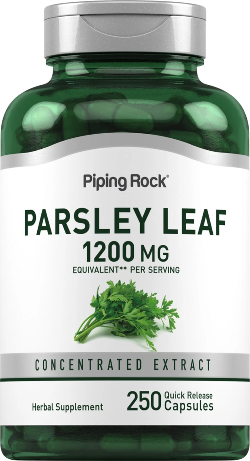 Parsley Leaf Capsules | 1200mg | 250 Pills | Herbal Extract | by Piping Rock