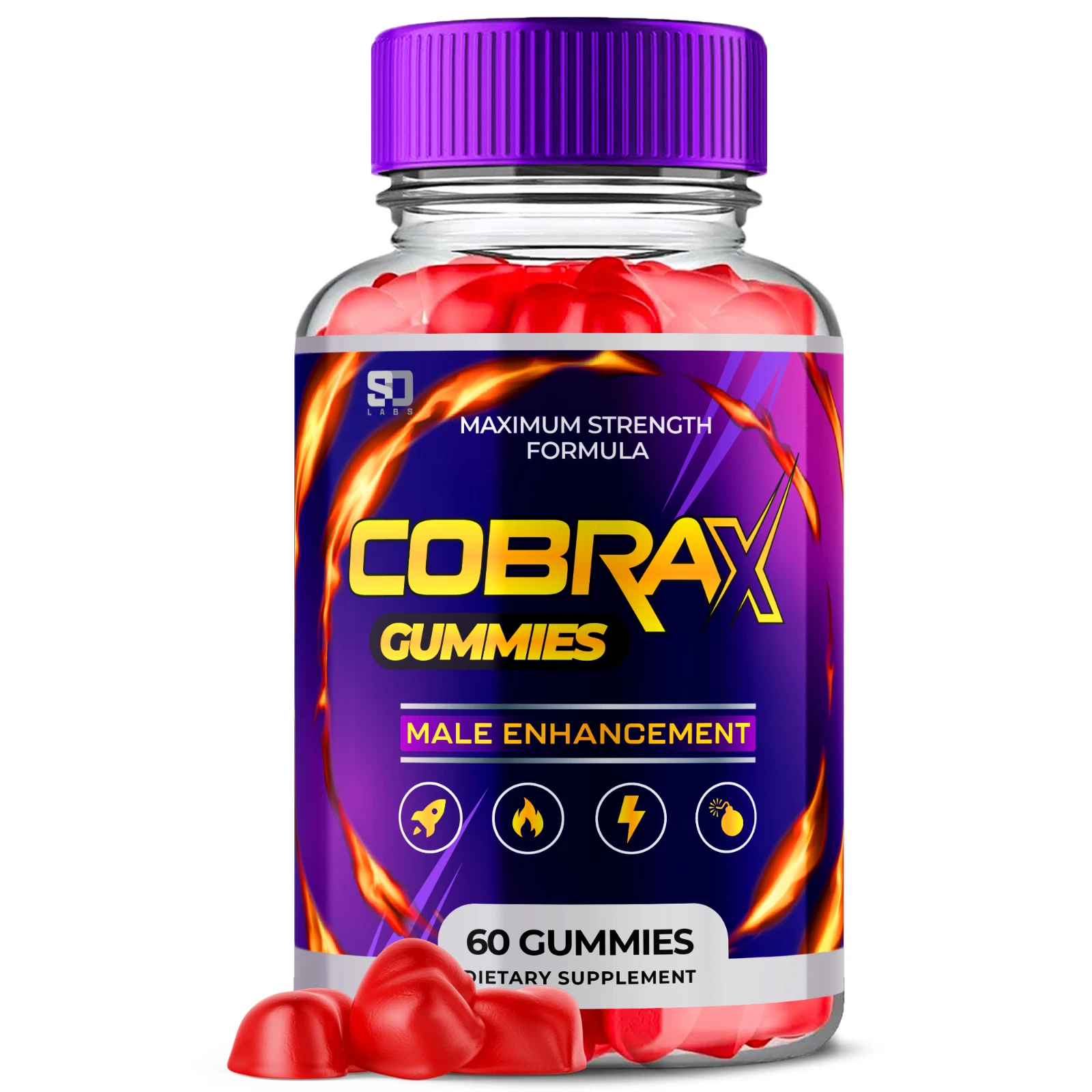 Cobra X Gummies - CobraX Enhancement Support For Men -60 Gummies (1 Pack)