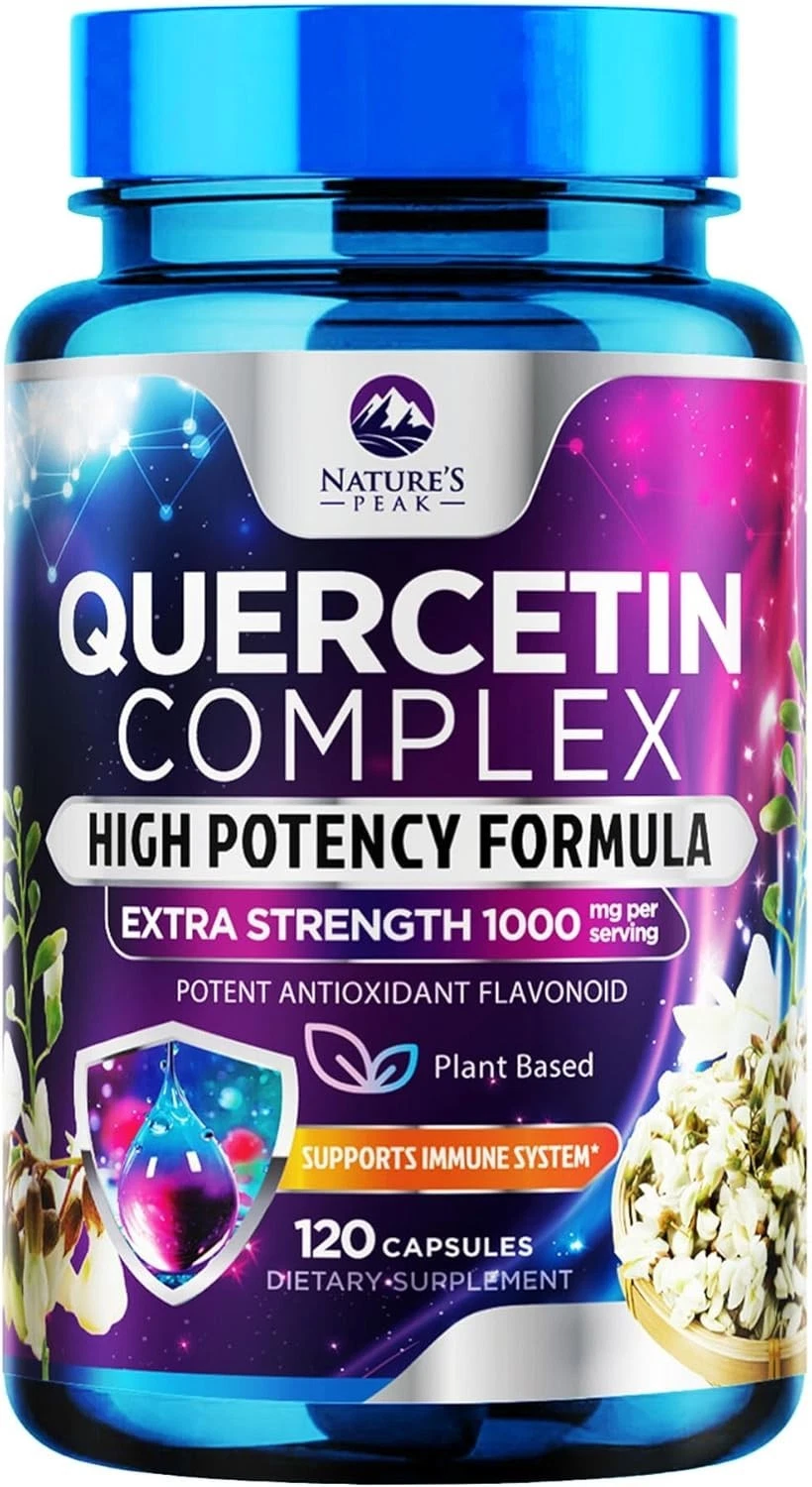 Quercetin Ultra Strength 1000mg - Natural Immune Support Plant Based Supplement
