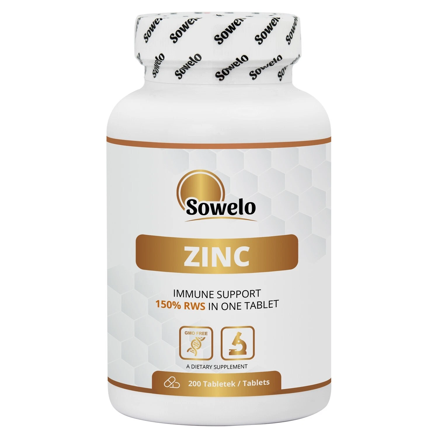 [363036968282] Zinc Tablets – 150% RDI per Tablet, Immune Support & Antioxidant – Sowelo