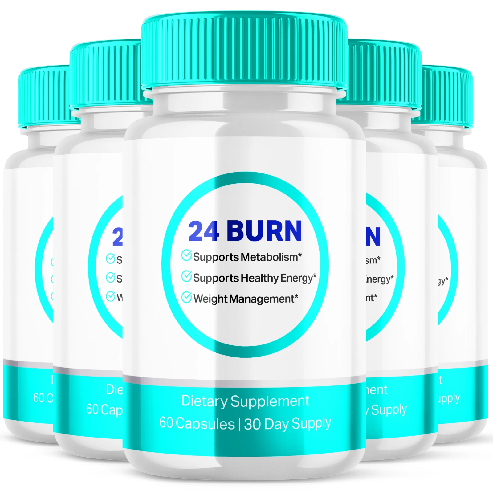 24 Burn Advanced Burner Formula Natural Energy and Fitness Support 300 Capsules