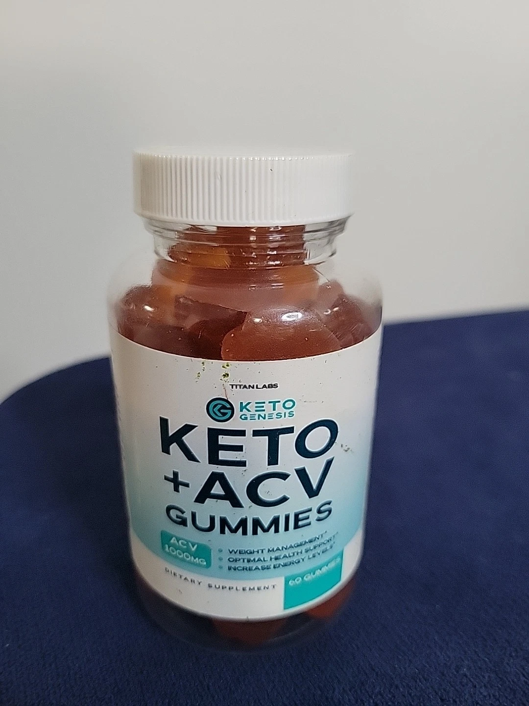 Keto Genesis Keto ACV Weight Loss Gummies for Energy 60ct Exp 12/2025 Free Ship