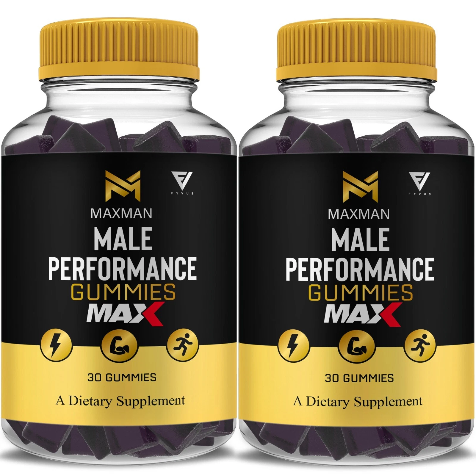 (2 Pack) MaxMan Gummies Max Man Overall High Drive Support (2 Month Supply)