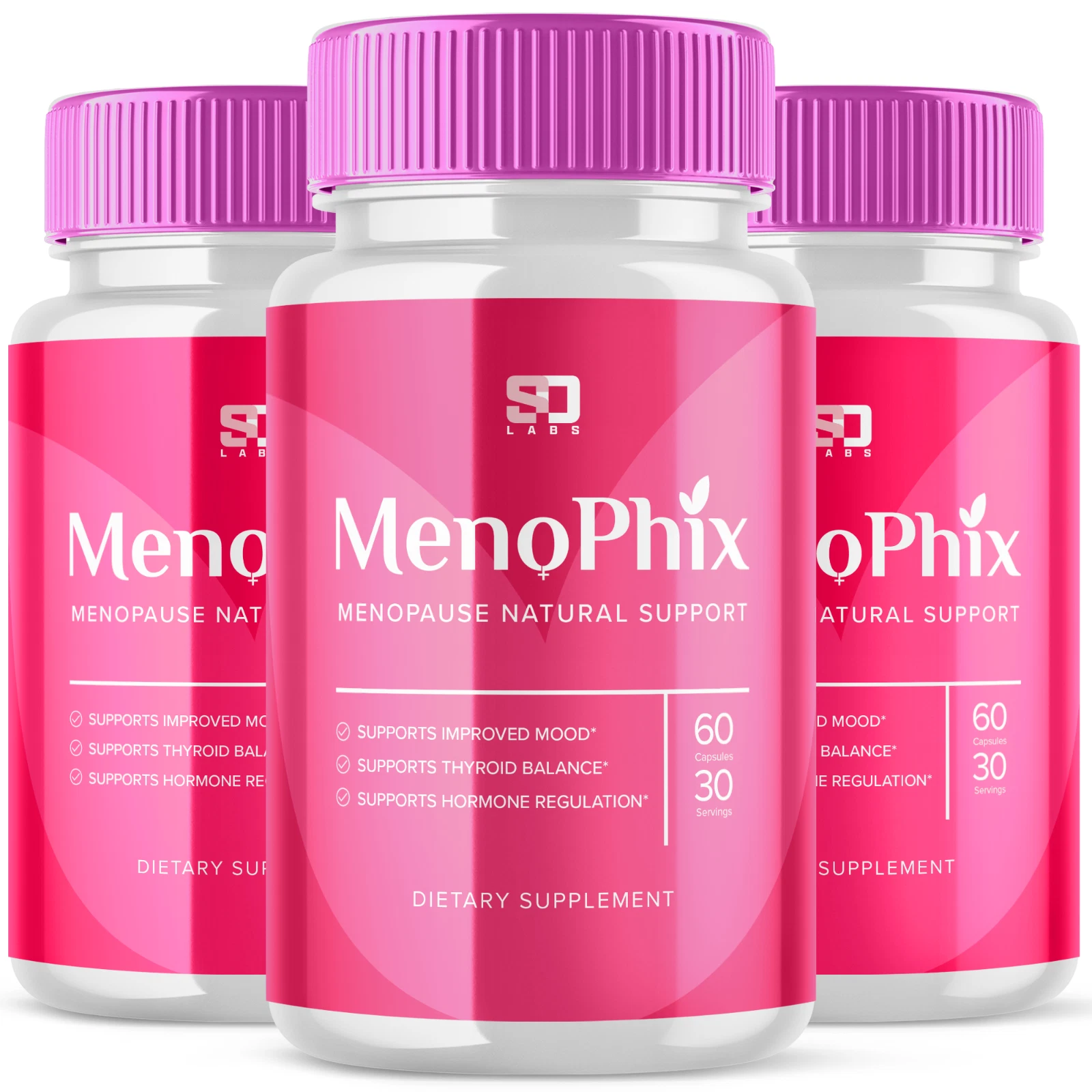 MenoPhix Capsules: Menopause support, hormonal balance, and comfort (3 Pack)