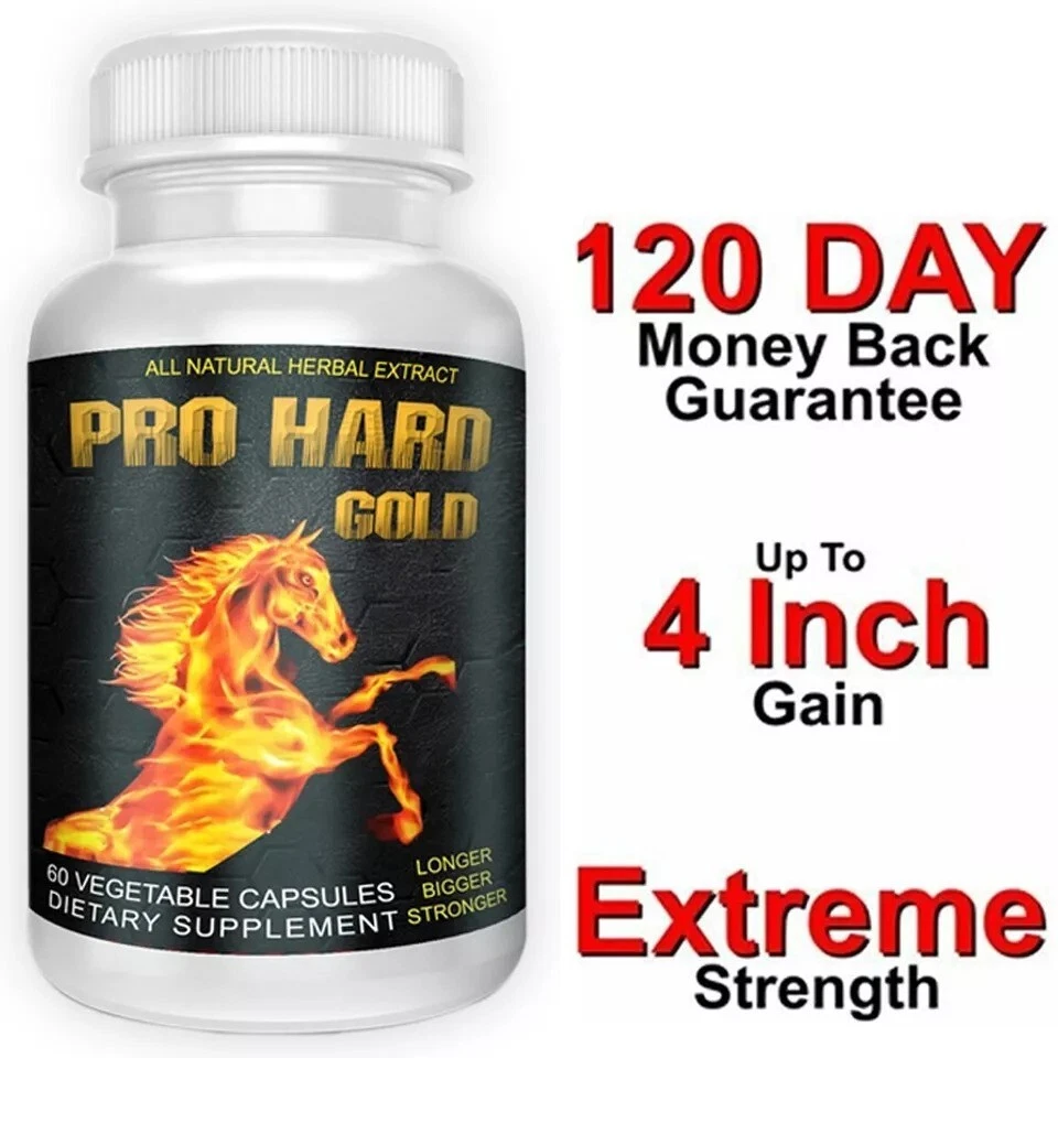 Pro Hard Gold Male Performance Enhancement 60 Pills Dietary Supplement For Men