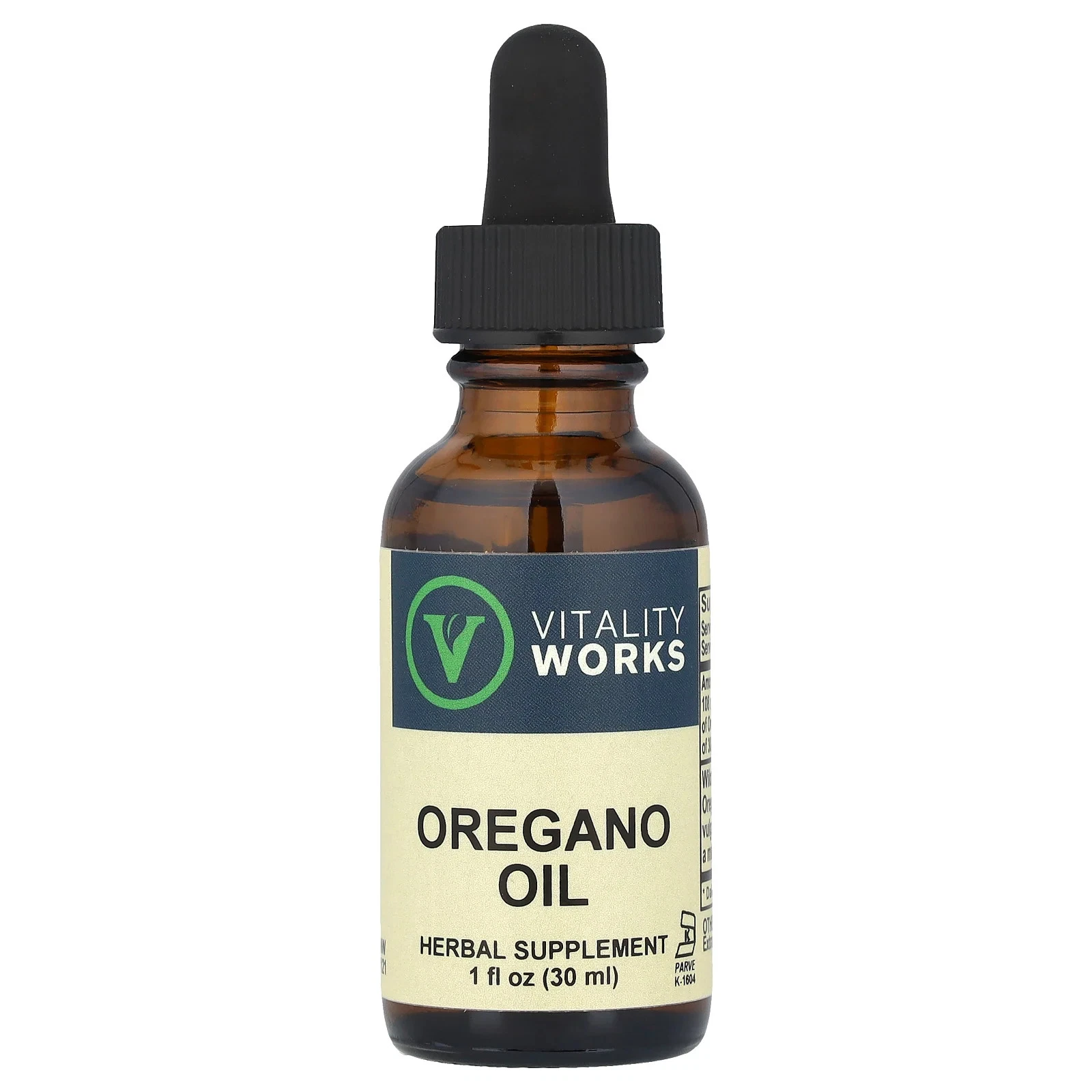 [134843062668] Vitality Works Oregano Oil 1 fl oz 30 ml Kosher