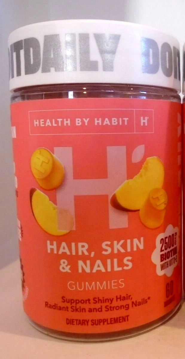 [205113615326] Health By Habit Hair Skin & Nails Supplement 60 Gummies