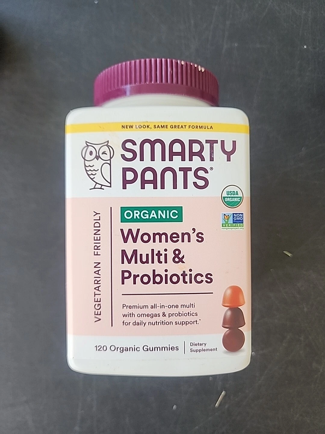 SmartyPants Organic Womens Multivitamin, Daily 30.0 Servings 120 Gummies