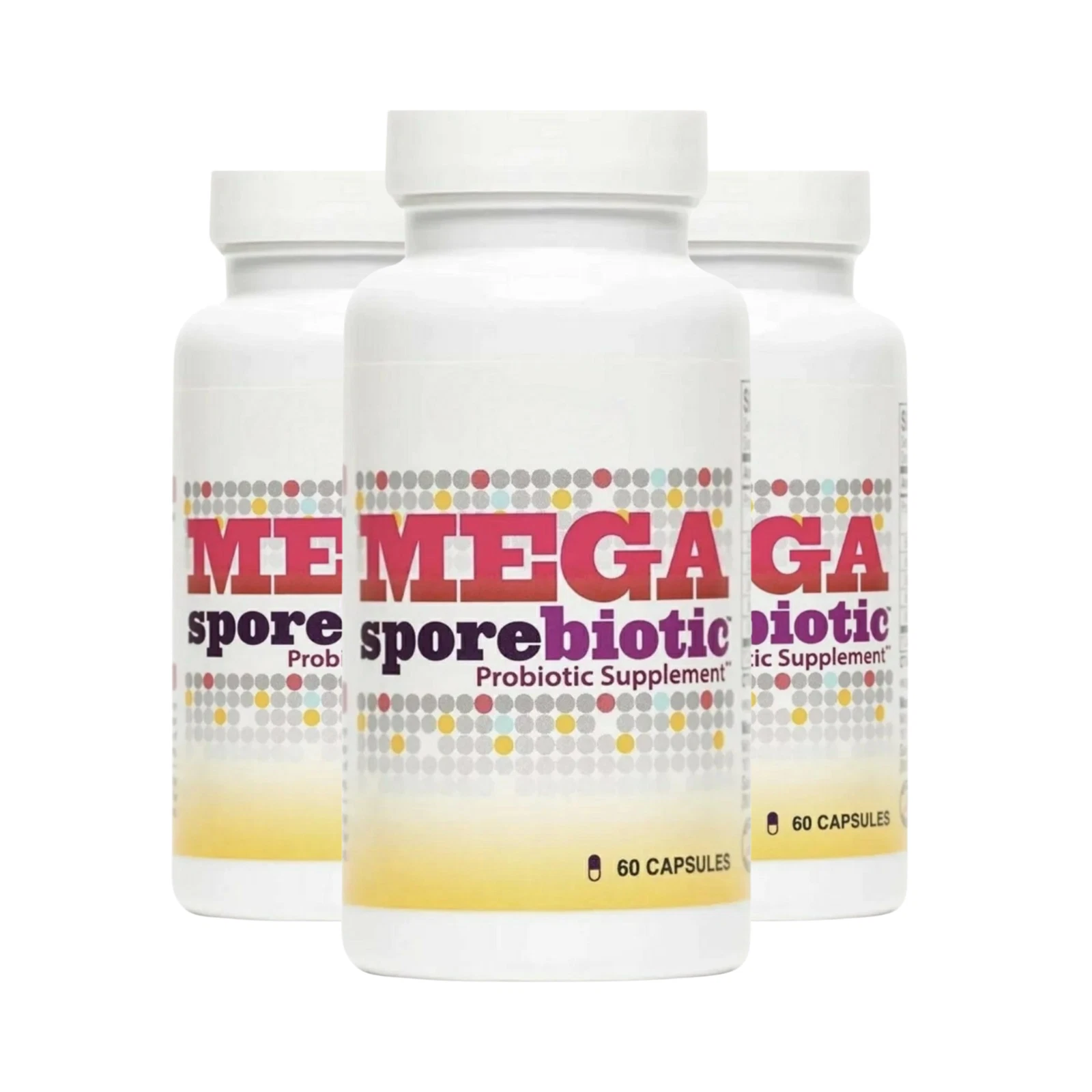 3-Pack MegaSporeBiotic - Natural Probiotic Supplement Mega Sporebiotic -180 Cap